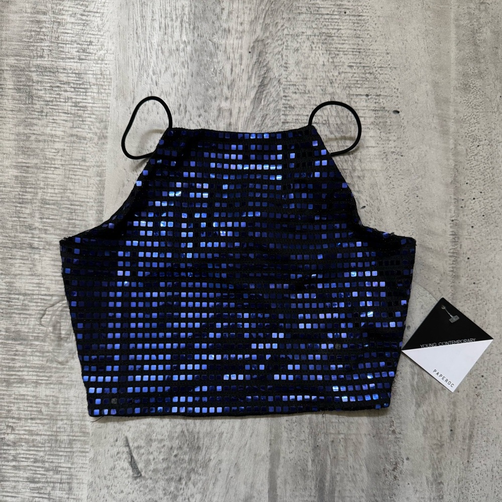 Sequin Crop Top